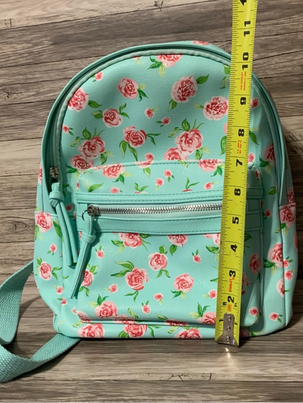 Floral Mint Mini Backpack - Picture 2 of 6
